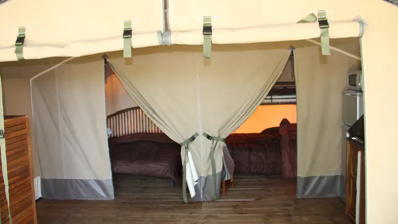 vue chambres lodge Mokoro